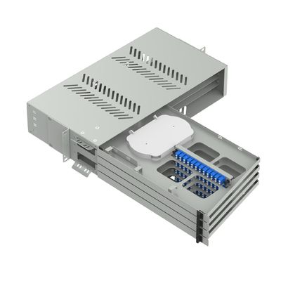 19 дюймовый LC UPC Swing Type Fiber Optic Patch Panel Sub ODF Data Center FTTX Упрощенный