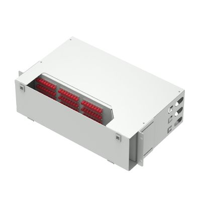 Сеть ODN 19 дюймовая панель с подвижным патчем UPC типа 96 ядра волоконно-оптическое оборудование для FTTX