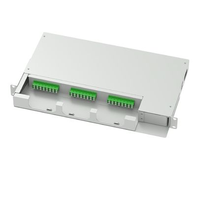 24 ядра LC APC Тип 19 дюймов Swing Patch Panel Подоптическая распределительная рама Лучший серый