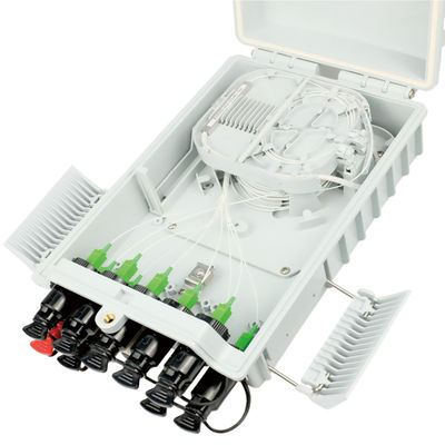 PC ABS оптоволоконная распределительная коробка для наружных FTTH 8-ядерных оптоволоконных разделителей