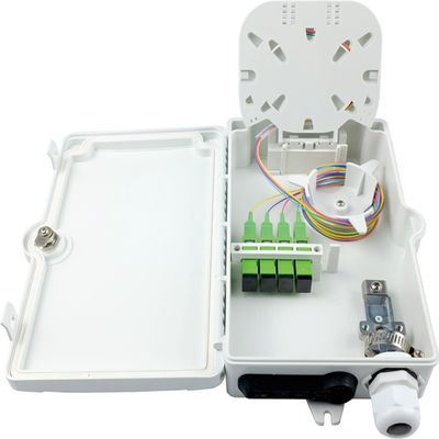 FTTH IP65 Внешний 4 ядра волоконно-оптического конечного коробки с SC соединителя стенки монтаж серый