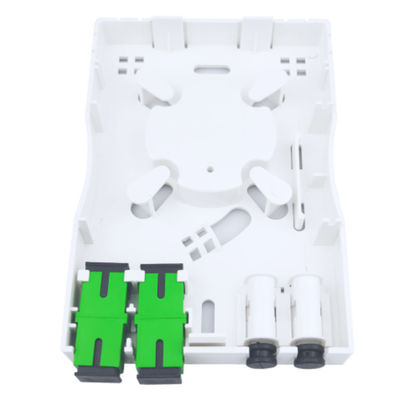 2 ядра SC APC Пластиковая волоконно-оптическая лицевая панель для внутренних сетей FTTH