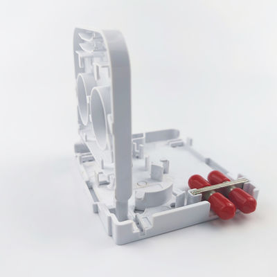 2 ядра ST UPC Пластиковые волоконно-оптические лицевые пластины для интеграции FTTH White