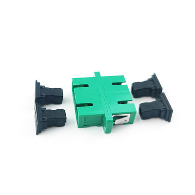 SC APC Dustproof Duplex Coupler с активным соединением с зелеными оптическими волокнами