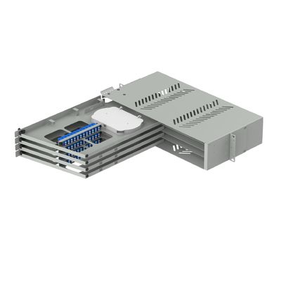 19 дюймовый LC UPC Swing Type Fiber Optic Patch Panel Sub ODF Data Center FTTX Упрощенный