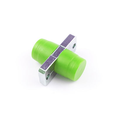 FTTH Simplex APC FC адаптер из оптических волокон с зеленым цветом и прямоугольным профилем