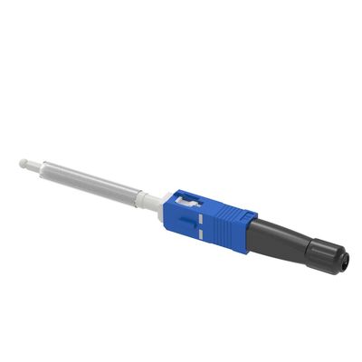 Сетевой FTTH Simplex SC оптоволоконный быстрый соединитель с 10-кратным повторным использованием и полированным UPC