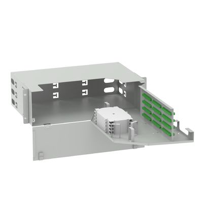 Субоптическая распределительная рама FC APC тип 96 ядер 19 дюймовый Swing Optical Fiber Patch Panel
