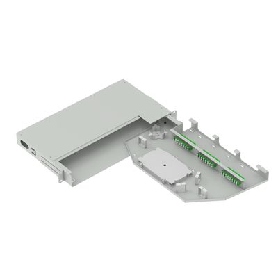 24 ядра LC APC Тип 19 дюймов Swing Patch Panel Подоптическая распределительная рама Лучший серый