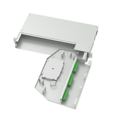 24 ядра LC APC Тип 19 дюймов Swing Patch Panel Подоптическая распределительная рама Лучший серый