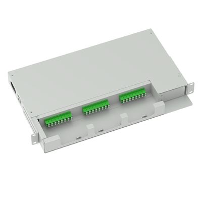 24 ядра LC APC Тип 19 дюймов Swing Patch Panel Подоптическая распределительная рама Лучший серый