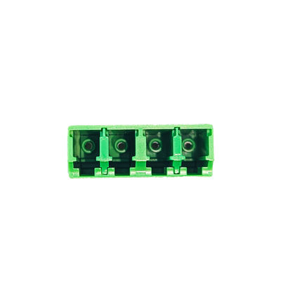 4 порта зеленый LC APC адаптер оптического волокна Earless Square Coupler для производительности FTTH