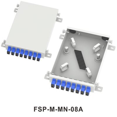 FTTX Network ODN Metal Mini Fiber Optic FTTH Terminal Box 8 Корневое распределение с LC и SC соединителями