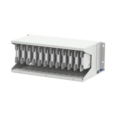 Серая RAL 7035 4U 144 ядра 19 дюймовая оптоволоконная панель под ODF с 3