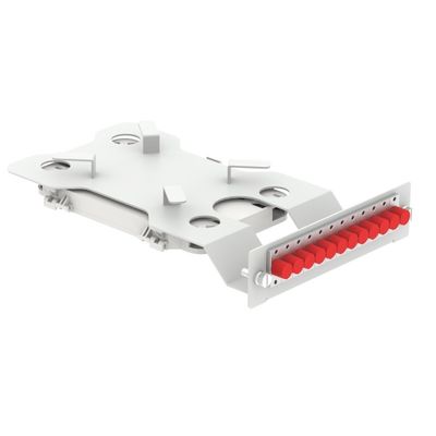 Серая RAL 7035 4U 144 ядра 19 дюймовая оптоволоконная панель под ODF с 3