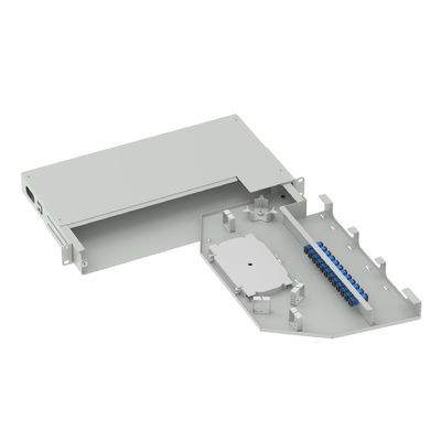 Сеть ODN 19 дюймовая панель с подвижным патчем Оптическое оборудование из волокон с 12 ядрами SC UPC тип 5