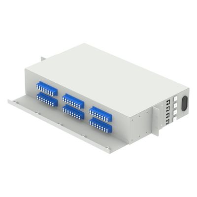 FTTH 96 Core Capacity Patch Panel 19 дюймовая оптическая распределительная рама с LC
