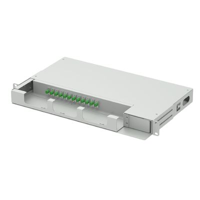 Субоптическая распределительная рама 12 ядер 19 дюймов FC APC Type Swing Patch Panel для сети FTTH