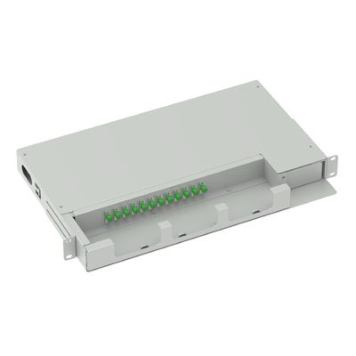 Субоптическая распределительная рама 12 ядер 19 дюймов FC APC Type Swing Patch Panel для сети FTTH