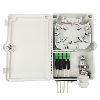 FTTH IP65 Внешний 4 ядра волоконно-оптического конечного коробки с SC соединителя стенки монтаж серый