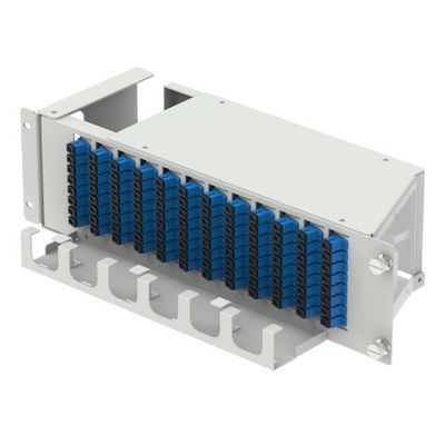 5 Time Gray 96cores 19 Inch Flip down Fiber Optic Patchpanel для оптического оборудования