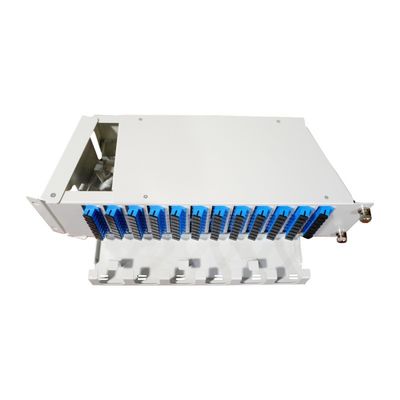 5 Time Gray 96cores 19 Inch Flip down Fiber Optic Patchpanel для оптического оборудования