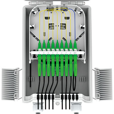 - Сделанный FTTH IP68 8 ядра волоконно-оптический распределительный ящик с SC соединителем 274x175x86