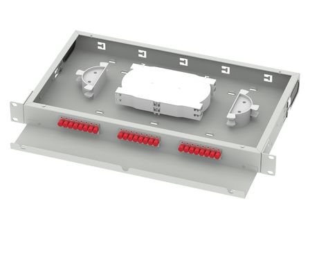 Лучшие 24 порта FC UPC оптическая распределительная рама 19 дюймовая панель для сети FTTX 5