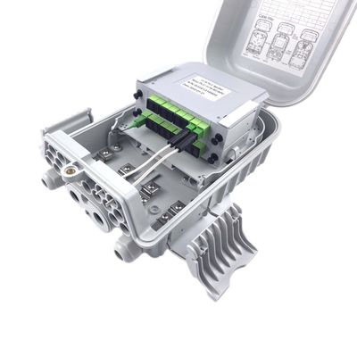 16 портовые FTTH оптоволоконные терминальные коробки IP65 Стенный столб Монтаж наружные коробки для FTTx