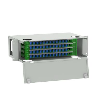 E2K Type 48 Ports Fiber Optic Distribution Patchpanel в белом для приложений FTTX