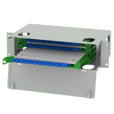 E2K Type 48 Ports Fiber Optic Distribution Patchpanel в белом для приложений FTTX
