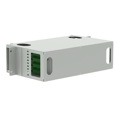 SC UPC Connector 48 портов Fiber Distribution Patch Panel для внутренней сети ODF FTTH