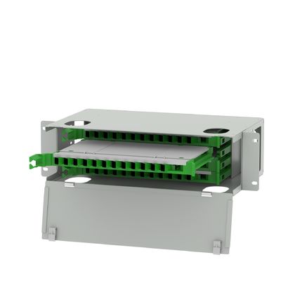 SC UPC Connector 48 портов Fiber Distribution Patch Panel для внутренней сети ODF FTTH