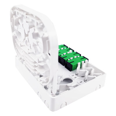 SC/APC Серая 4-ядерная пластиковая оптоволоконная лицевая панель для внутренней сети FTTH