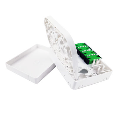 SC/APC Серая 4-ядерная пластиковая оптоволоконная лицевая панель для внутренней сети FTTH