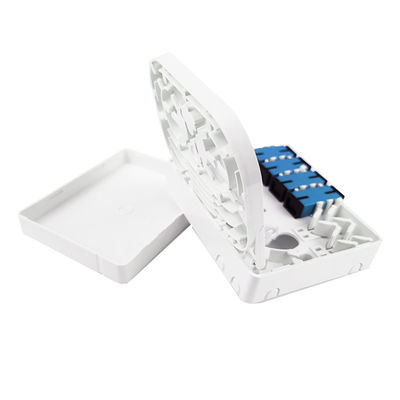 FTTH сеть Внутри помещений 4 ядра SC UPC Пластиковая волоконно-оптическая лицевая панель разъема в сером цвете