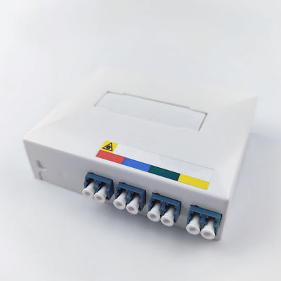 - Сделанная серая/белая 4 ядра LC UPC Пластиковые волоконно-оптические лицевые панели для внутренних помещений