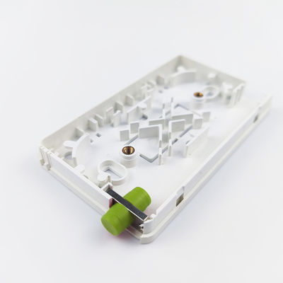 Стенномонтированная 2 ядра FC APC Пластиковая оптоволоконная лицевая панель для внутренних помещений