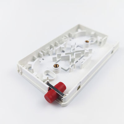 2 ядра UPC Пластиковая волоконно-оптическая лицевая панель для FTTH сети в белом/сером цвете