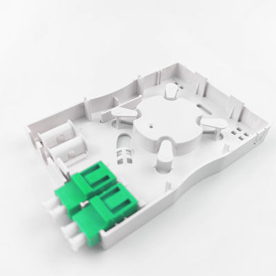 Серая LC APC Пластиковая волоконно-оптическая лицевая панель 2 ядра для внутренней сети