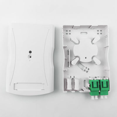 Серая LC APC Пластиковая волоконно-оптическая лицевая панель 2 ядра для внутренней сети