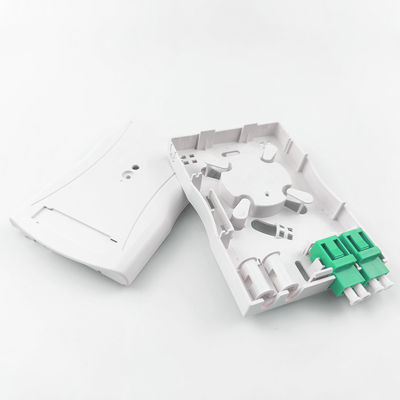 Серая LC APC Пластиковая волоконно-оптическая лицевая панель 2 ядра для внутренней сети