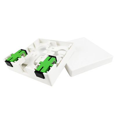 SC APC Пластмассовая оптоволоконная лицевая панель 2 ядра для FTTH в помещении и PC ABS