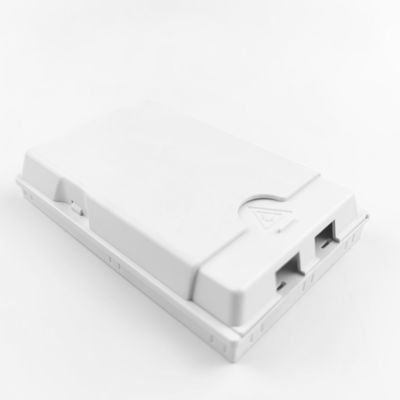 2 ядра LC UPC Пластиковая волоконно-оптическая лицевая панель для FTTH белого/серого цвета