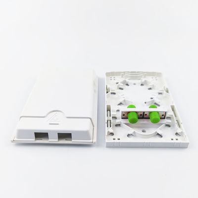 2 ядра FC APC Пластиковая волоконно-оптическая лицевая панель разъема белый для приложений FTTH