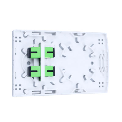 2 ядра Пластиковая оптоволоконная лицевая панель для бесшовной интеграции FTTH