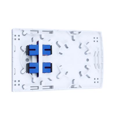 5 2 Ядра SC UPC Пластиковая волокно-оптическая лицевая панель для FTTH приложений