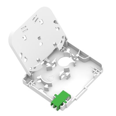 Бело-серый 1 ядро LC APC тип волоконно-оптическая лицевая плита для внутреннего FTTH соединения